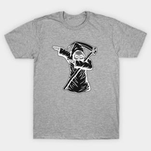 halloween dabbing grim reaper T-Shirt